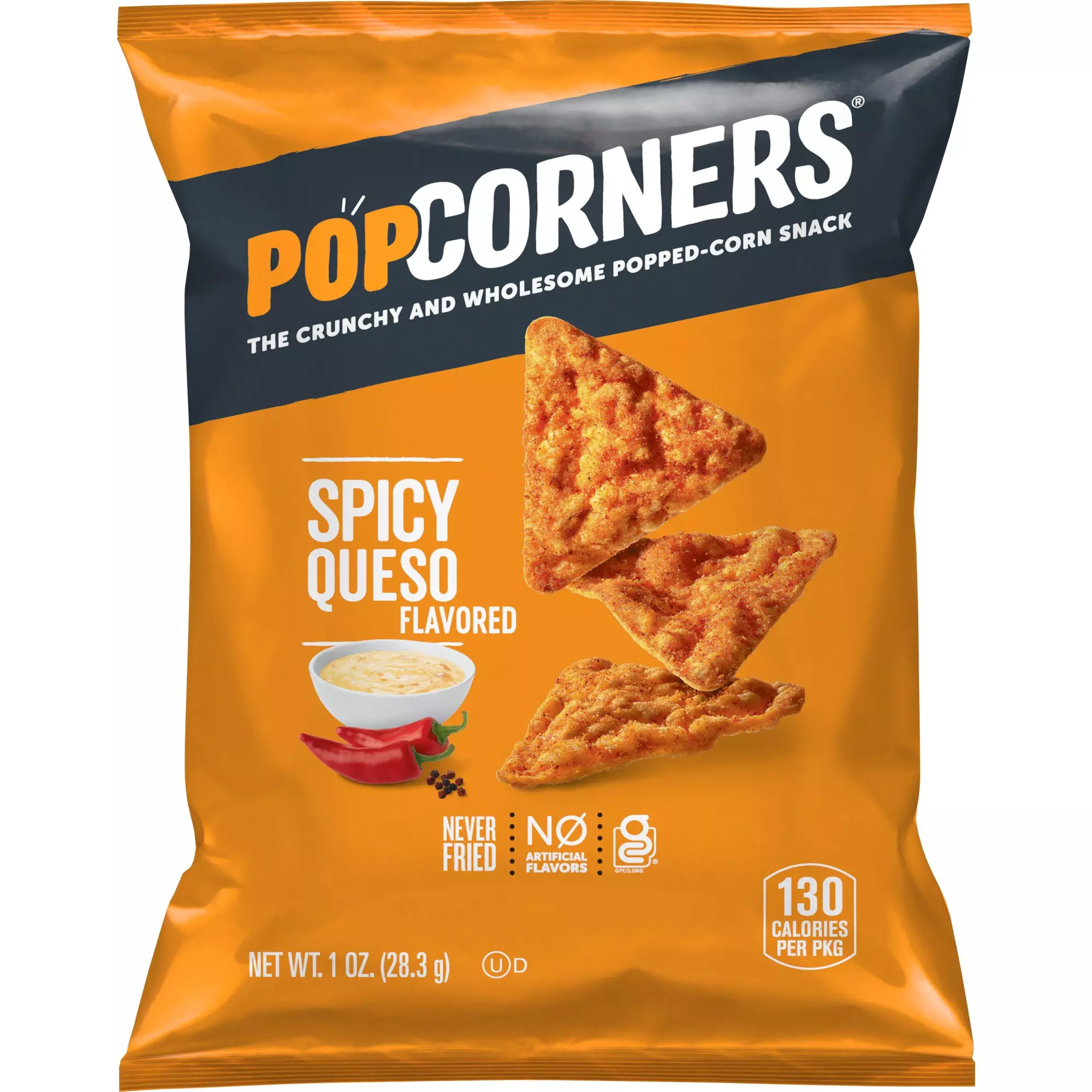 POP CORNERS SPICY QUESO 29G
