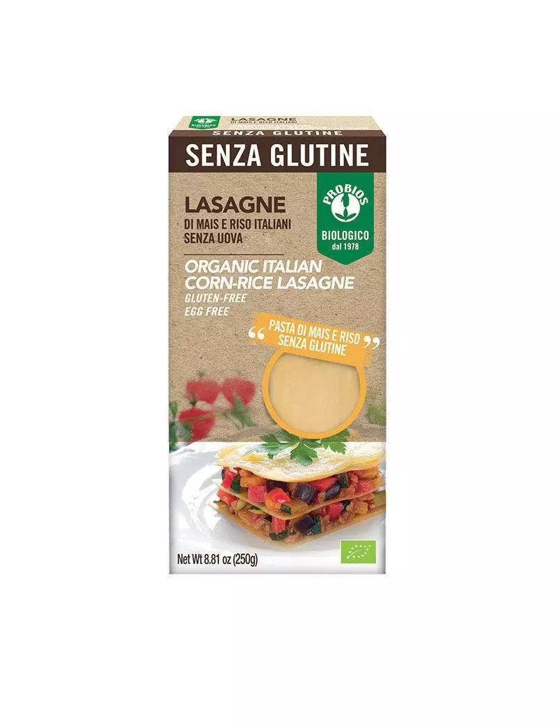 ORGANIC ITALIAN CORN-RICE LASAGNE 250G