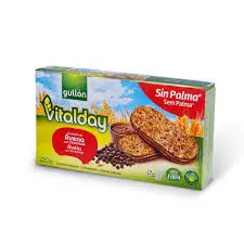 Gullon Vitalday Hazelnut Sandwich Biscuits with Oats and Chocolate Chips	44g