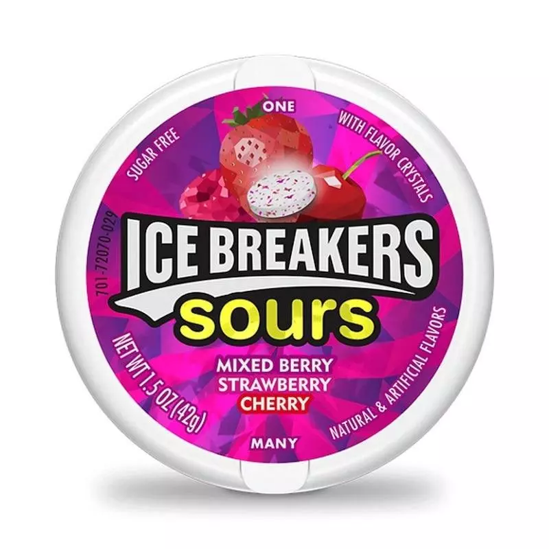 ICE BREAKERS SOURS GUM 42G