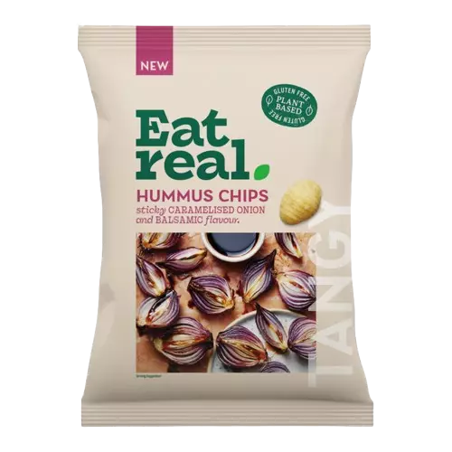 Eat Real Hummus Chips Caramelised Onion and Balsamic Vinegar 110g
