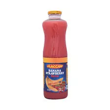 Maccaw Banana Strawberry Juice Glass Bottle	1L