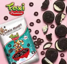 Foxi Premium Cookie Hoops Chocolate Cereal	420g
