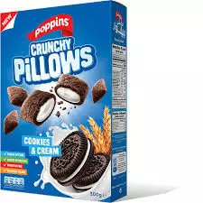 Poppins Crunchy Pillows Cookies & Cream Cereal	300 g