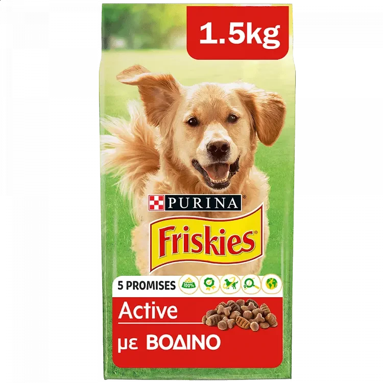 Purina Friskies Active with Beef 1.5kg