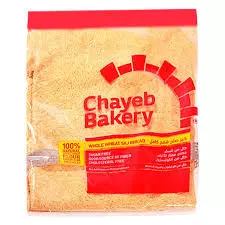Chayeb Bakery Whole Wheat Saj Bread Medium	400g