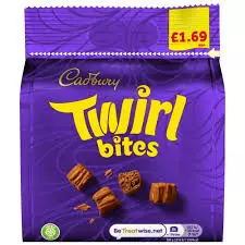 Cadbury Twirl Bites Chocolate Bag	85g