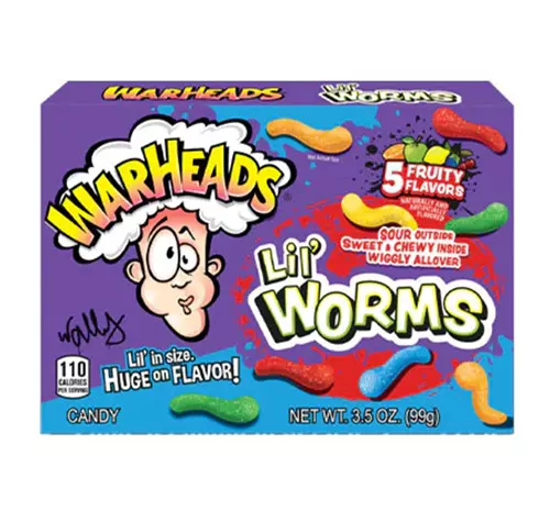 WARHEADS LIL WORMS 99G
