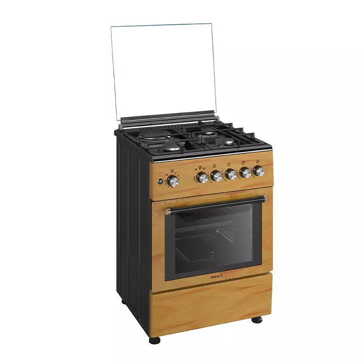 Maxi Gas Cooker 60x60 CM (3+1) Burners IGL Wood (TR) Maxi Gas Cooker 60x60 CM (3+1) Burners IGL Wood (TR)