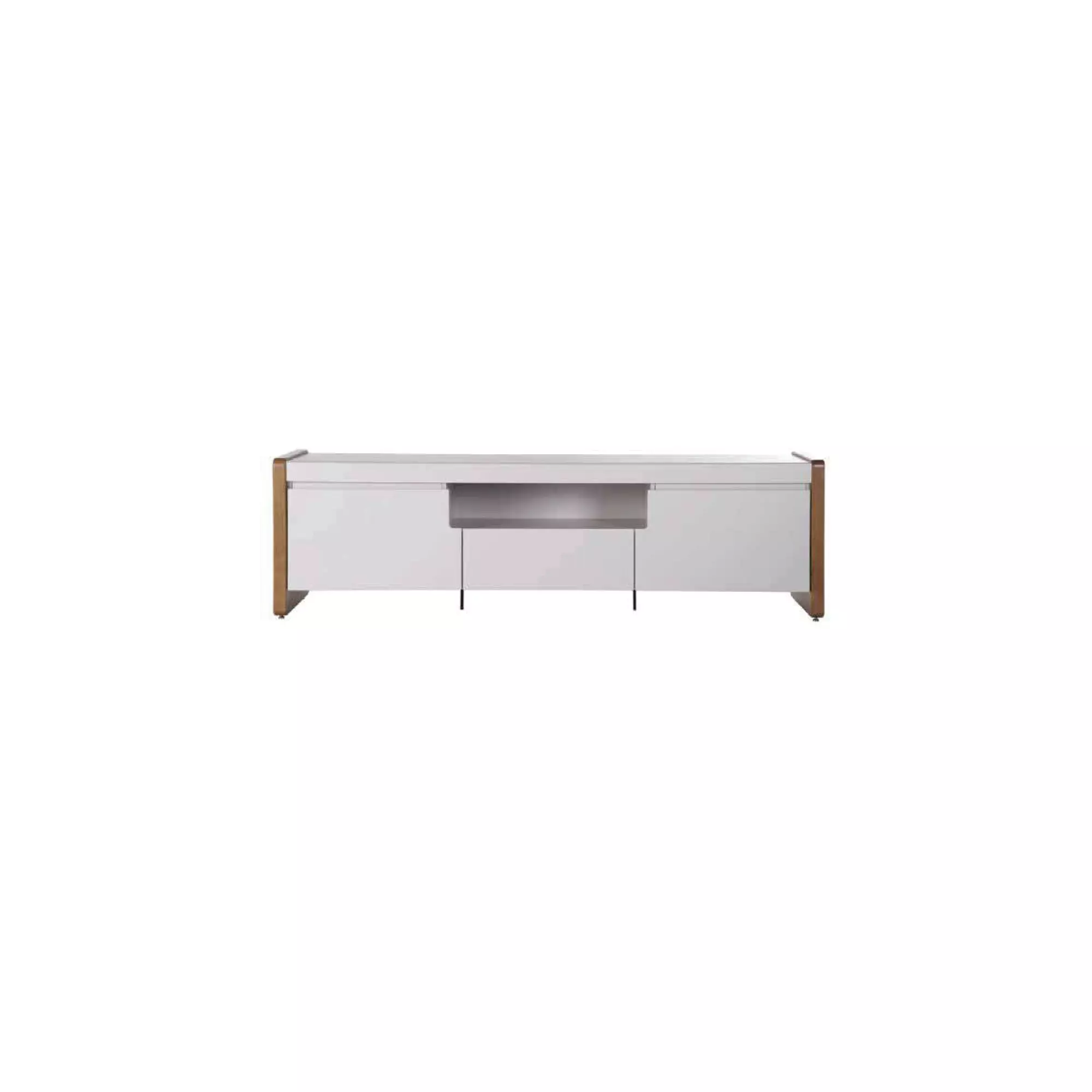 Provincia Bristol TV Stand 2.26m (Off White Matte/Natural)