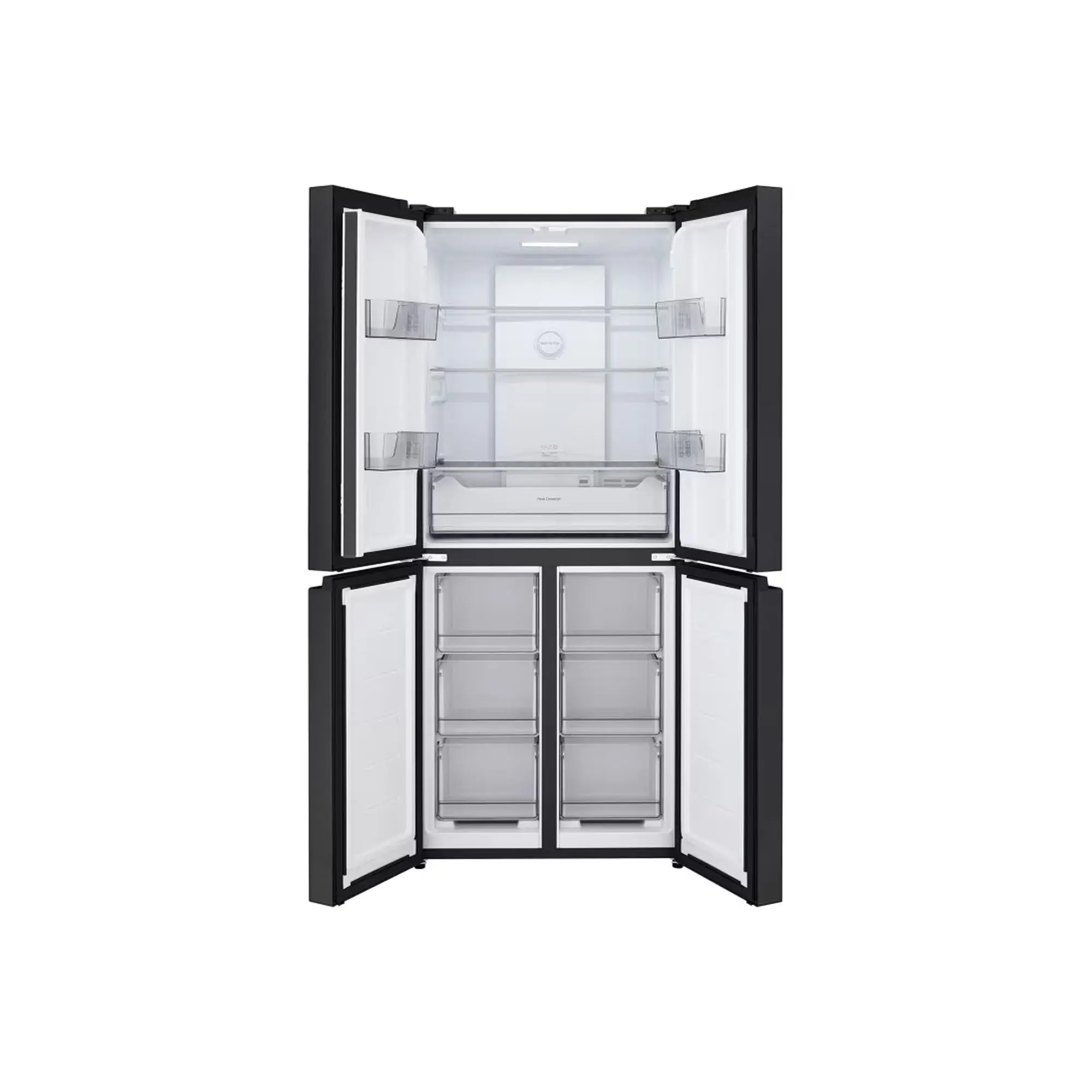 LG Cross Door Refrigerator 400L (GCFB41FPLAM) Black Glass