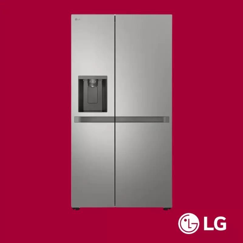 LG SxS Refrigerator 684L (GC-L257KLKW) with UVnano® Water Dispenser