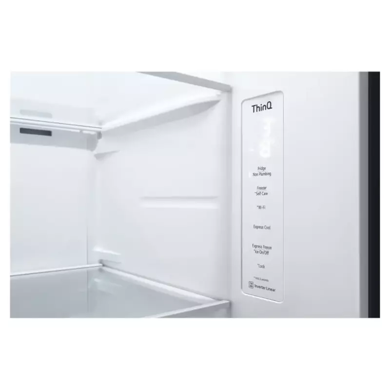 LG SxS Refrigerator 684L (GC-J257FQKW) with UVnano® Water Dispenser