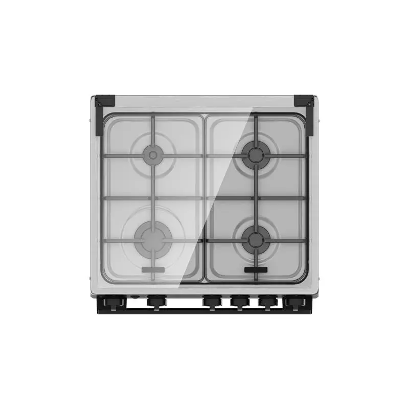 Hisense Gas Cooker 60x52 CM (4) Burners Stainless Steel & Black (HFG60421B)