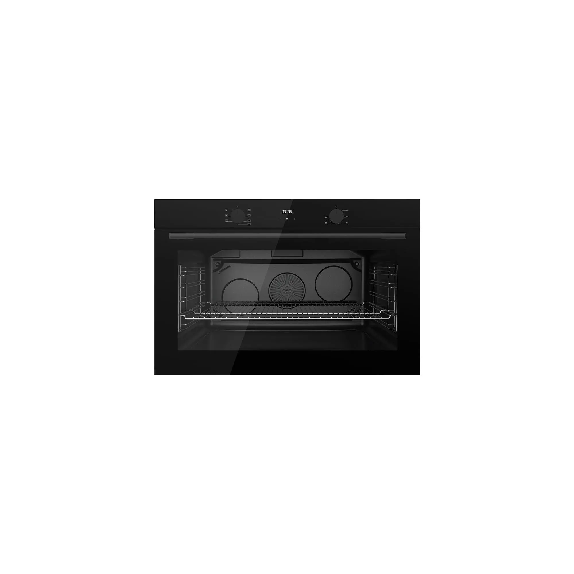 Maxi Electric Built-in Oven 90CM (QX97BLD) Black Glass Maxi Electric Built-in Oven 90CM (QX97BLD) Black Glass