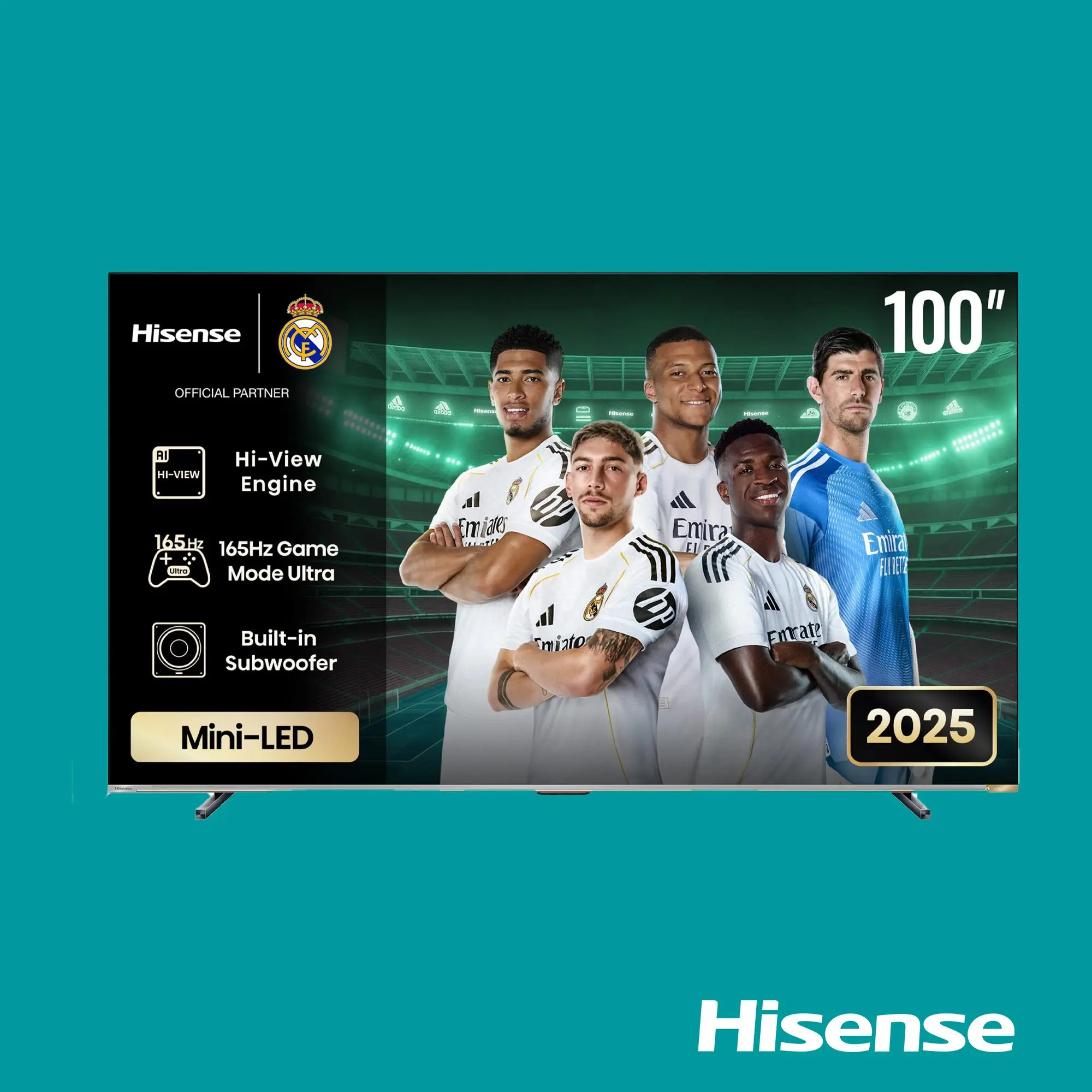 Hisense TV ULED 100 Inch U7Q 4K Smart MINI LED VRR Gaming TV