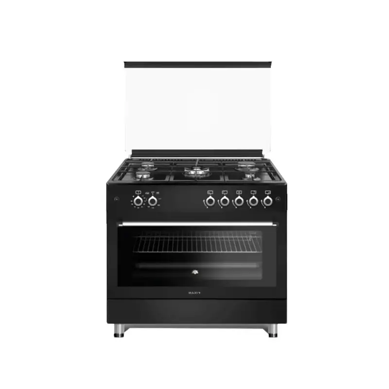 Maxi Gas Cooker 60x90 CM (5) Burners Shine Line Black Matte (FK961MBB)