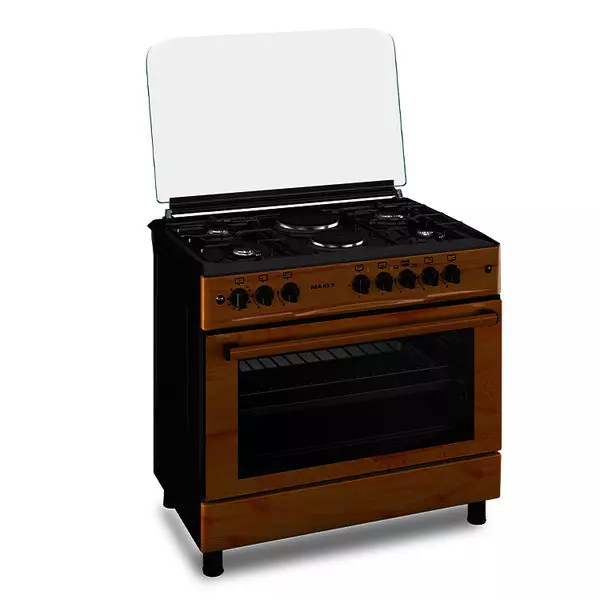 Maxi Gas Cooker 60x90 CM (4+2) Burners Wood Maxi Gas Cooker 60x90 CM (4+2) Burners Wood