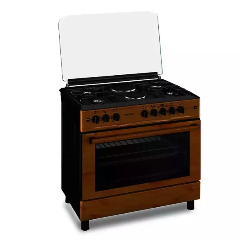 Maxi Gas Cooker 60x90 CM (4+2) Burners Wood