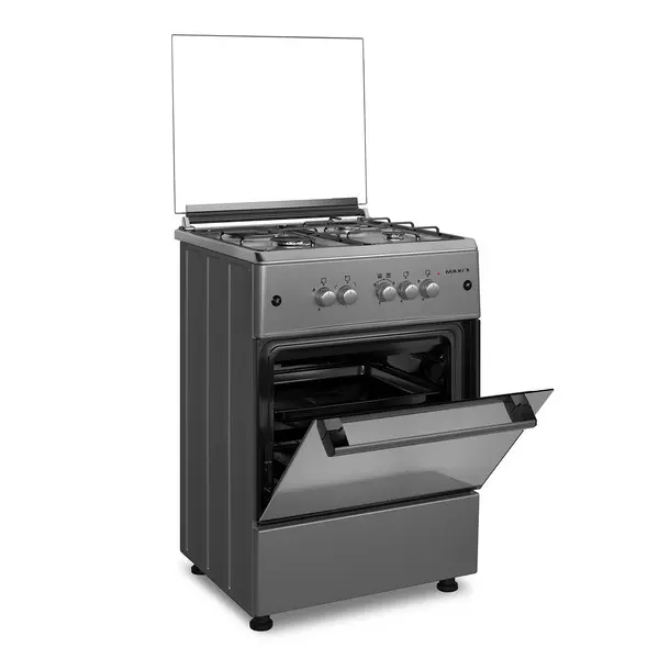 Maxi Gas Cooker 60x60 CM (3+1) Burners Inox Maxi Gas Cooker 60x60 CM (3+1) Burners Inox