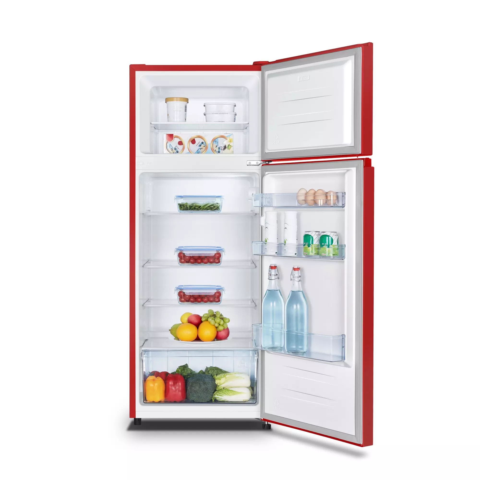 Hisense Top Freezer Refrigerator 205L Red (205DRB) Hisense Top Freezer Refrigerator 205L Red (205DRB)