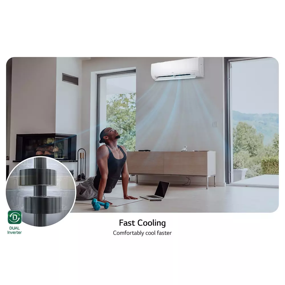 LG Split AC 1.0 HP Dual Inverter - Advanced Features LG Split AC 1.0 HP Dual Inverter - Advanced Features