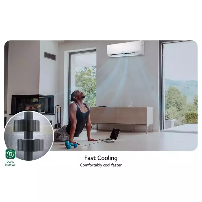 LG Split AC 1.0 HP Dual Inverter - Advanced Features