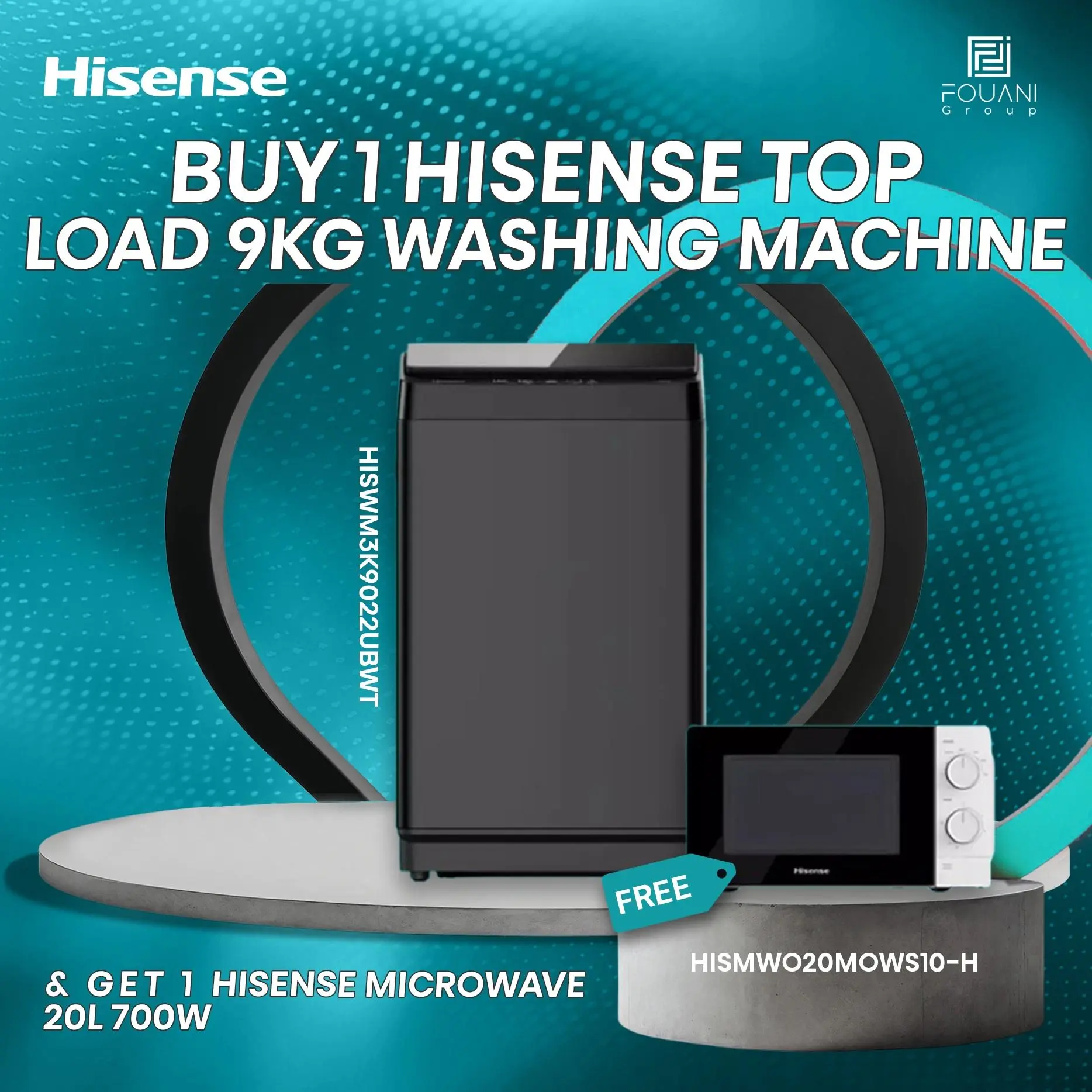 Hisense Top Load 9KG (WT3K9022UB) Washing Machine Hisense Top Load 9KG (WT3K9022UB) Washing Machine