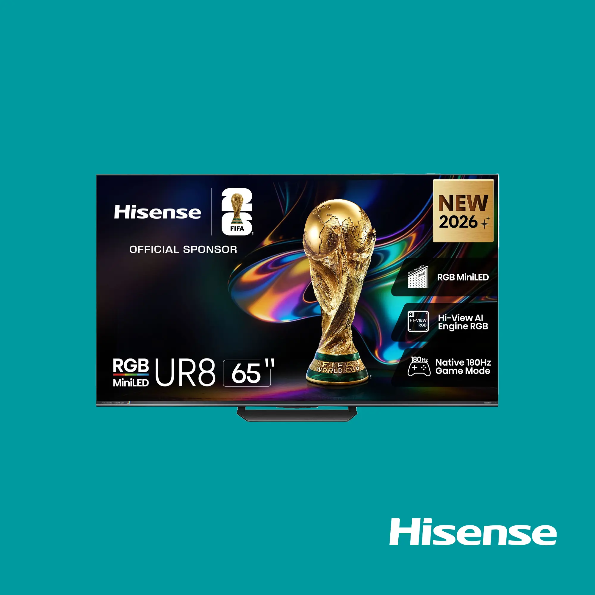 Hisense TV ULED 65 Inch UR8S 4K Smart RGB Mini-LED TV