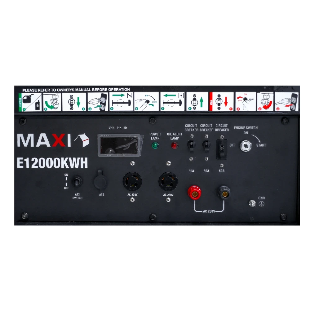 Maxi Generator 15kVa | 12kW | with Key & Wheels (E12000KWH) Maxi Generator 15kVa | 12kW | with Key & Wheels (E12000KWH)