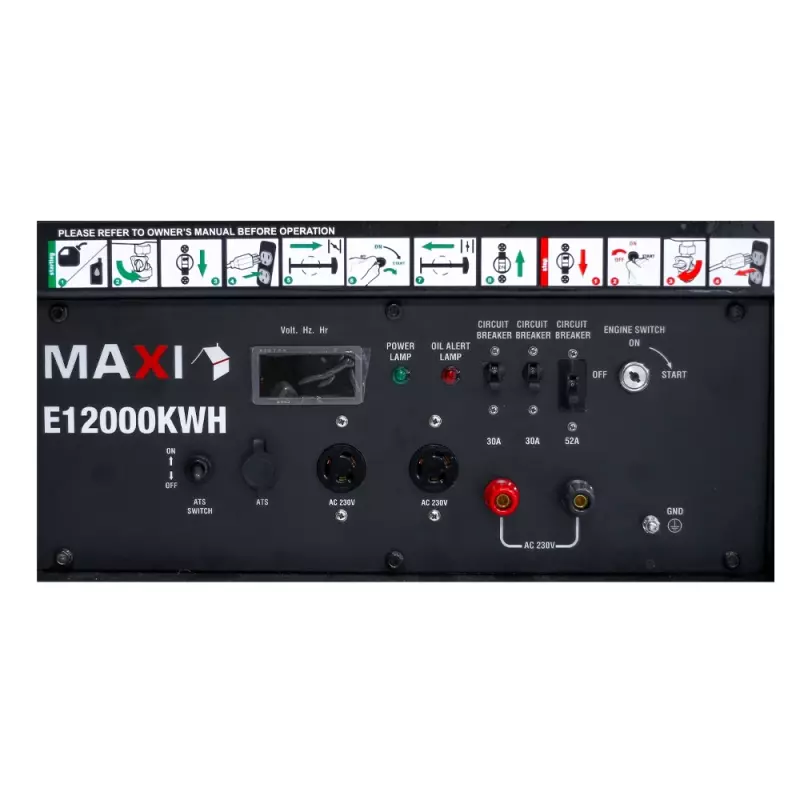 Maxi Generator 15kVa | 12kW | with Key & Wheels (E12000KWH)