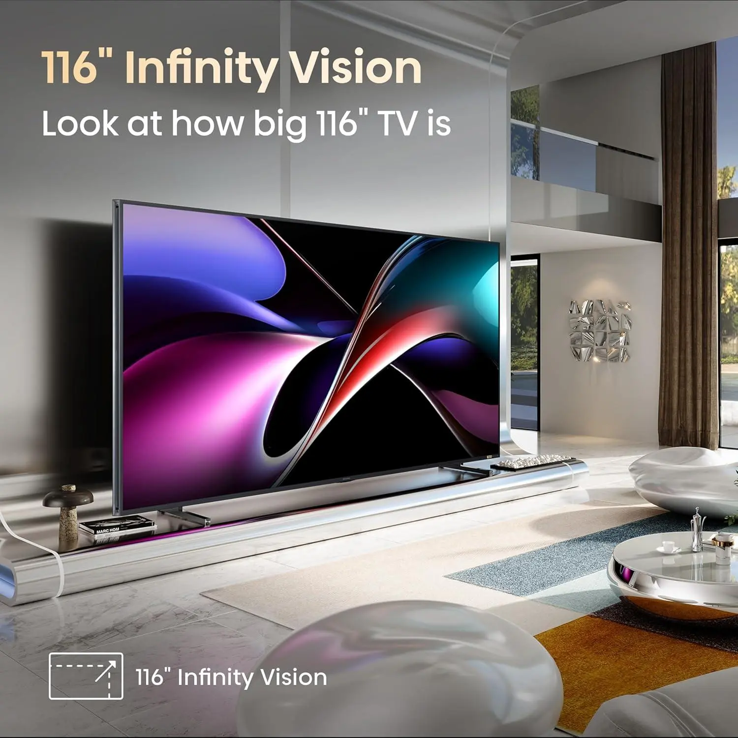 Hisense TV ULED 116 Inch UX 4K Smart RGB-MiniLED TV Hisense TV ULED 116 Inch UX 4K Smart RGB-MiniLED TV