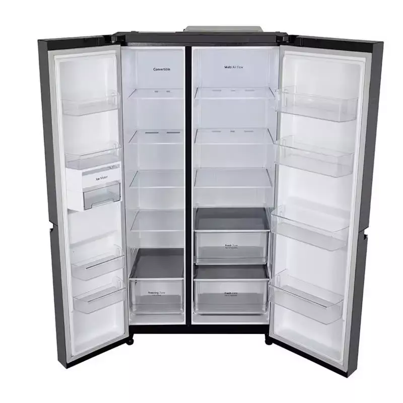 LG SxS Refrigerator 674L (GC-B257KQJW) Matte Black Finish