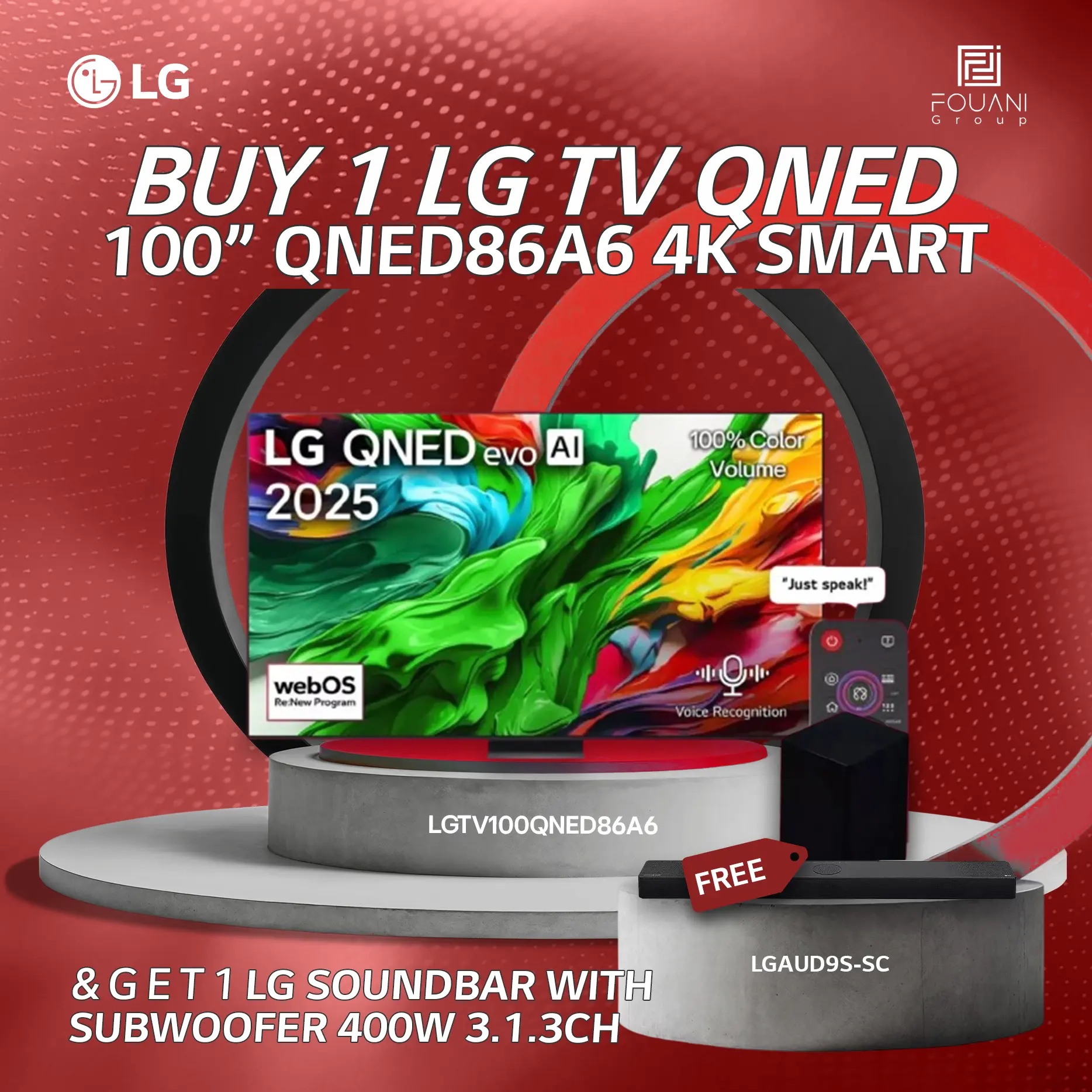LG TV QNED 100 Inch QNED86A6 4K Smart TV AI Magic Remote webOS24 LG TV QNED 100 Inch QNED86A6 4K Smart TV AI Magic Remote webOS24