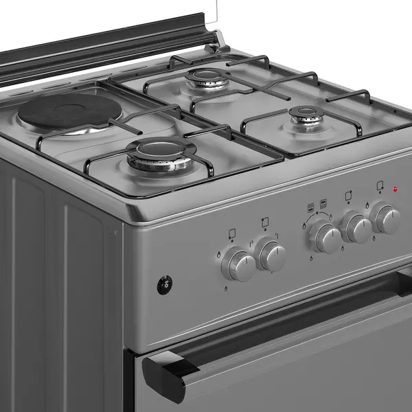 Maxi Gas Cooker 60x60 CM (3+1) Burners Inox Maxi Gas Cooker 60x60 CM (3+1) Burners Inox