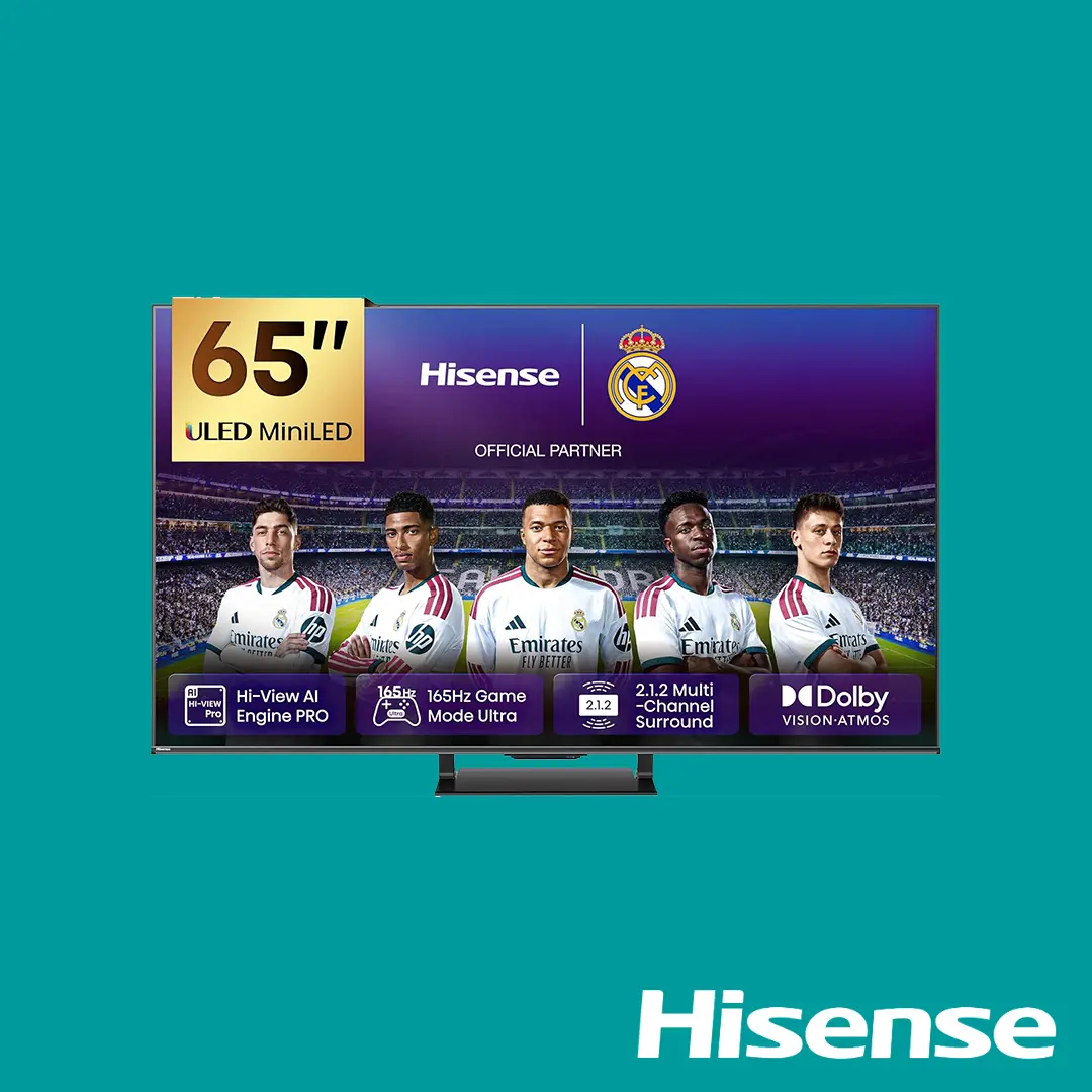 Hisense TV ULED 65 Inch U7S 4K Smart TV Mini-LED 144Hz Hi-QLED Gaming TV