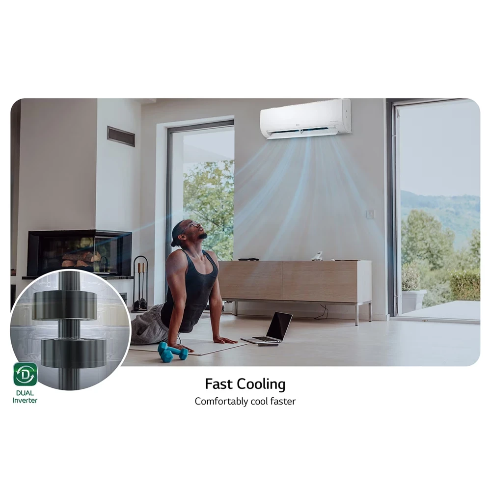 LG Split AC 1.5 HP Dual Inverter - Advanced Features