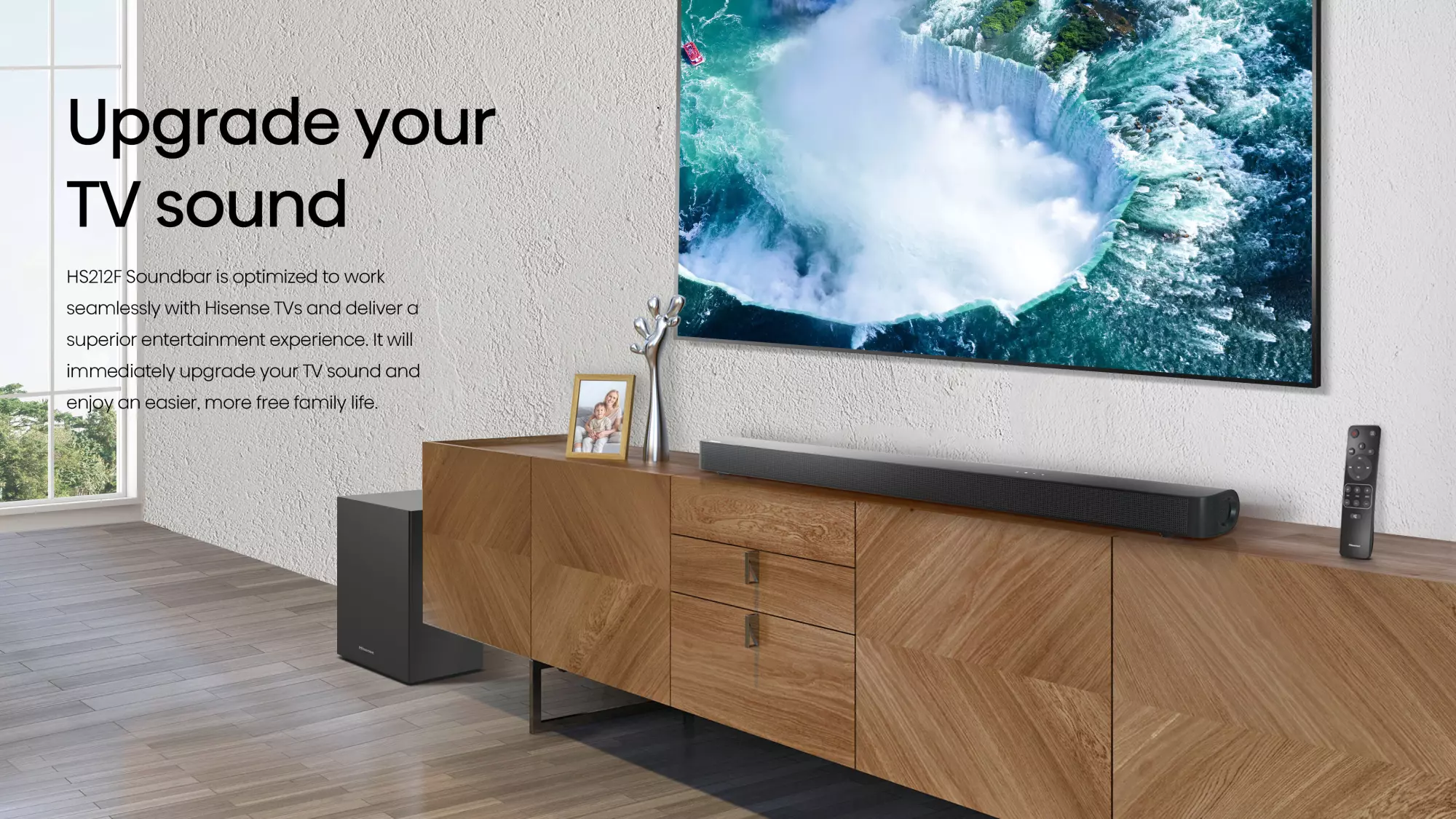 Hisense Soundbar with Subwoofer 120W 2.1CH (HS212) Hisense Soundbar with Subwoofer 120W 2.1CH (HS212)