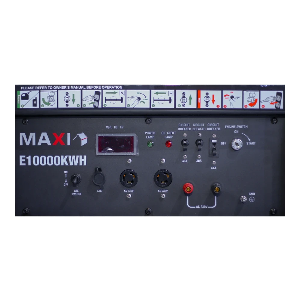 Maxi Generator 12.5kVa | 10kW | with Key & Wheels (E10000KWH) Maxi Generator 12.5kVa | 10kW | with Key & Wheels (E10000KWH)
