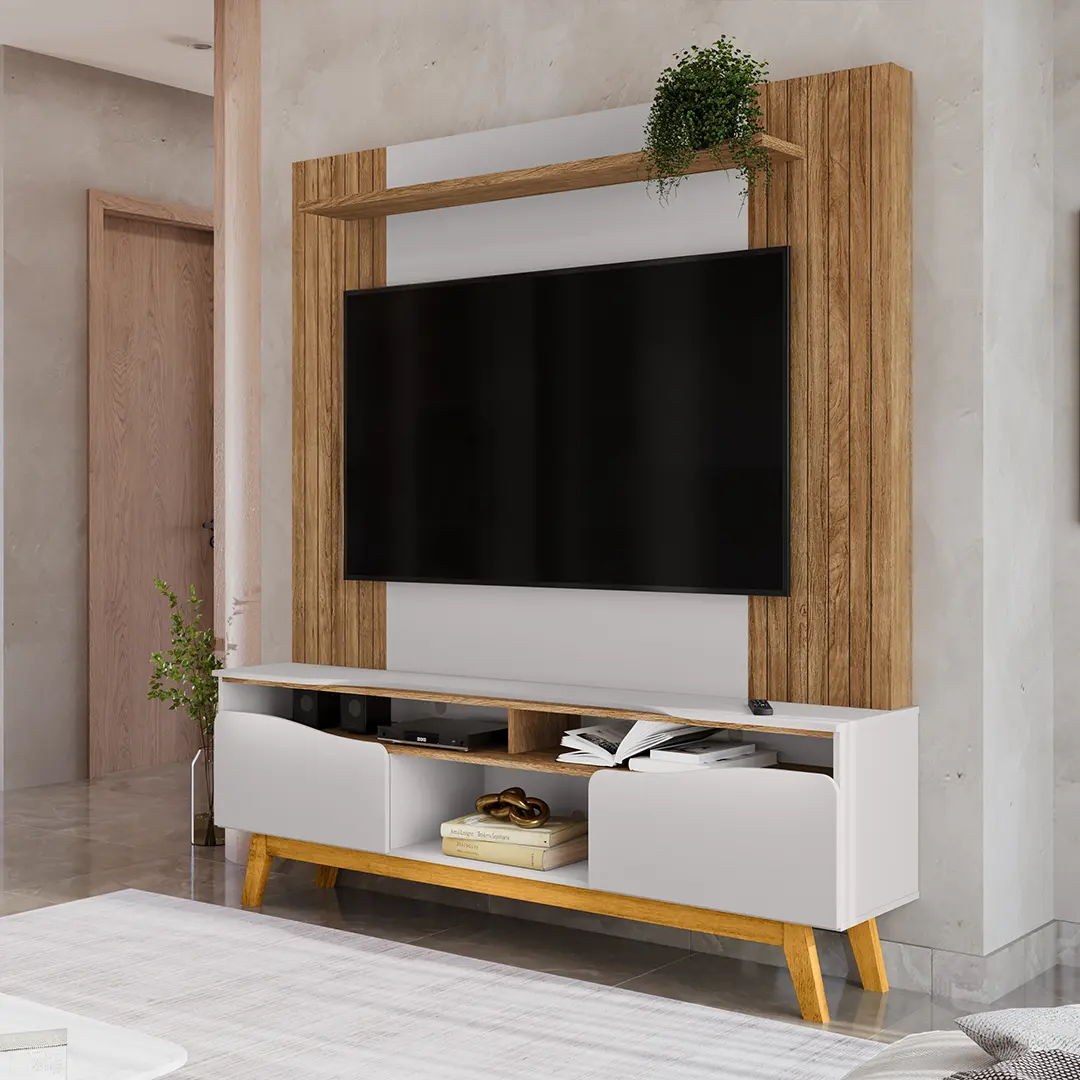 Maxi Atalaia TV Stand 180CM (Cinnamo / Off White)