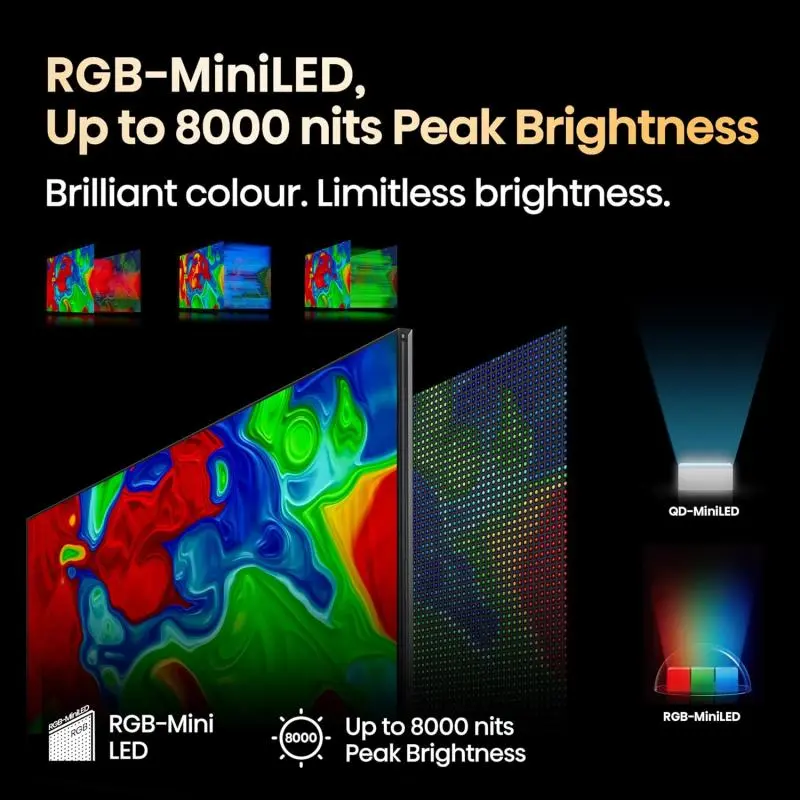 Hisense TV ULED 116 Inch UX 4K Smart RGB-MiniLED TV
