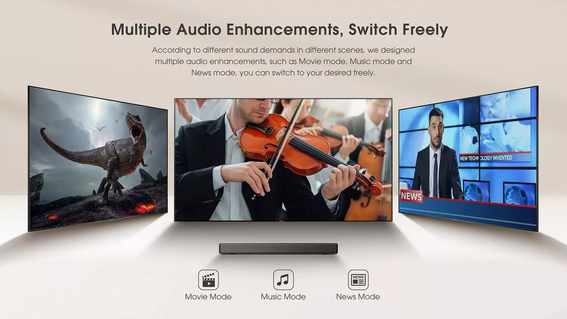 Hisense Soundbar 80W 2.1CH (HS214) Hisense Soundbar 80W 2.1CH (HS214)