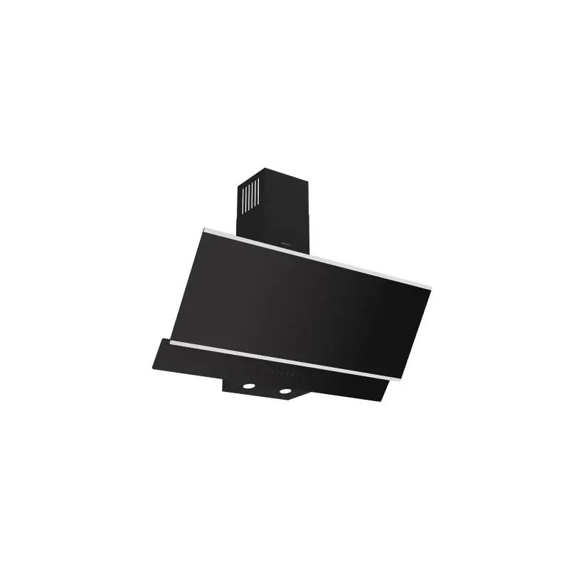 Maxi Hood 90cm Angled Curved (D0029BL) Black Glass