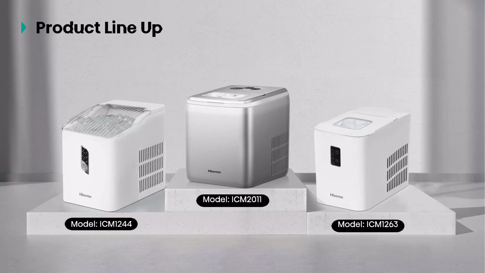 Hisense Ice Maker 12KG/24h 1000mL water tank (ICM1263) Hisense Ice Maker 12KG/24h 1000mL water tank (ICM1263)