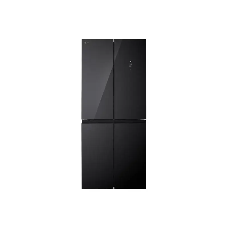 LG Cross Door Refrigerator 400L (GCFB41FPLAM) Black Glass