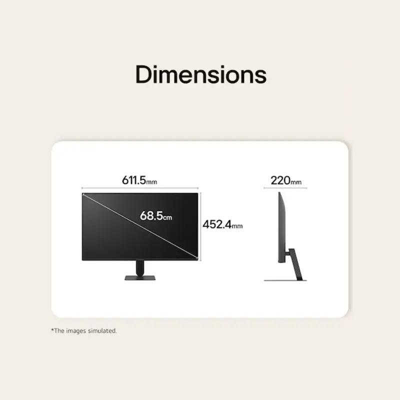 LG Monitor 27 Inch (27U411B-B) Full HD IPS 144Hz