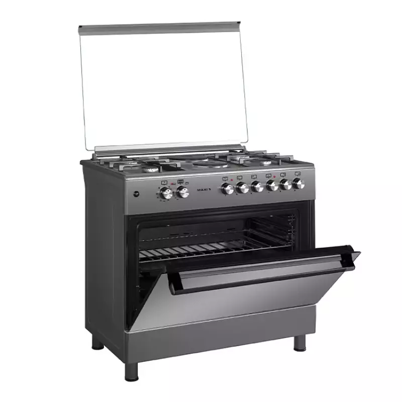 Maxi Gas Cooker 60x90 CM (4+2) Burners Matte Inox (TR)