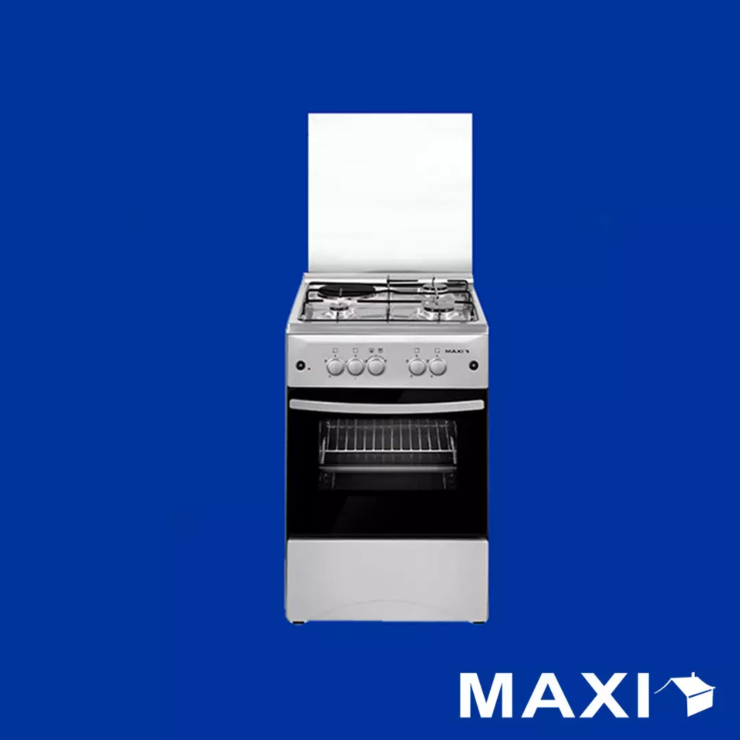 Maxi Gas Cooker 50x50 CM (3+1) Burners Inox Maxi Gas Cooker 50x50 CM (3+1) Burners Inox