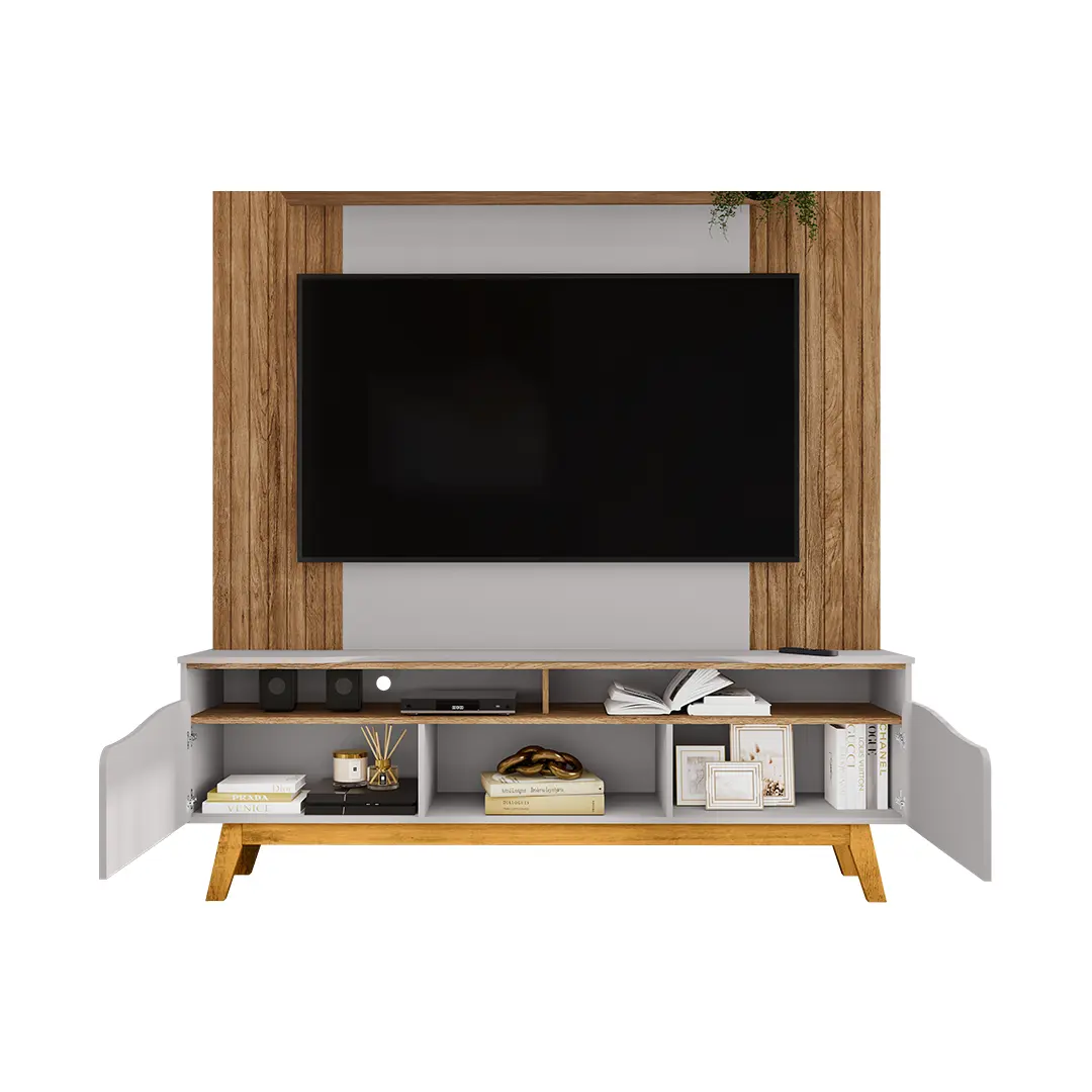 Maxi Atalaia TV Stand 180CM (Cinnamo / Off White)