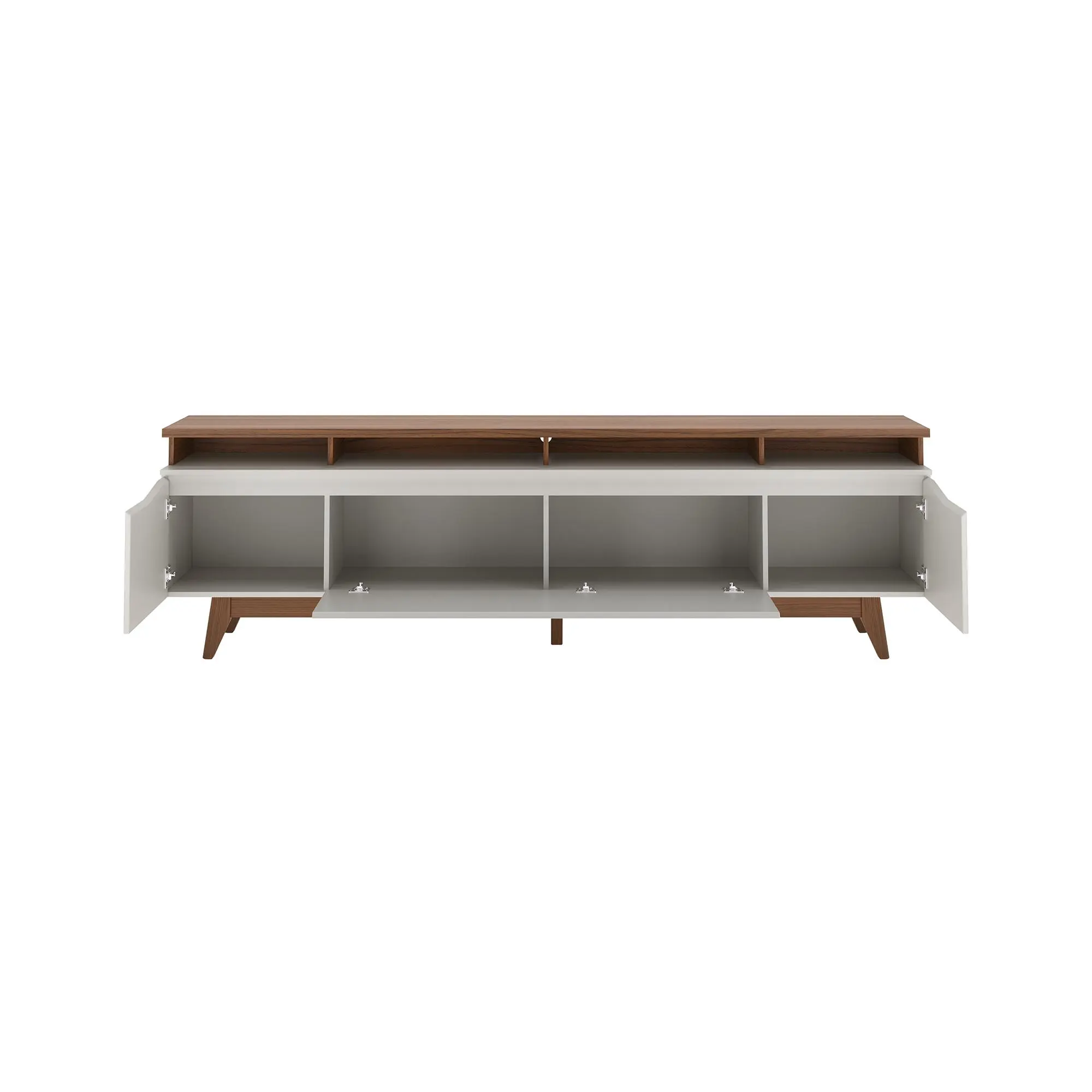 Provincia Flynt TV Stand 2.2m (Off White Matte/Cinamomo) Provincia Flynt TV Stand 2.2m (Off White Matte/Cinamomo)
